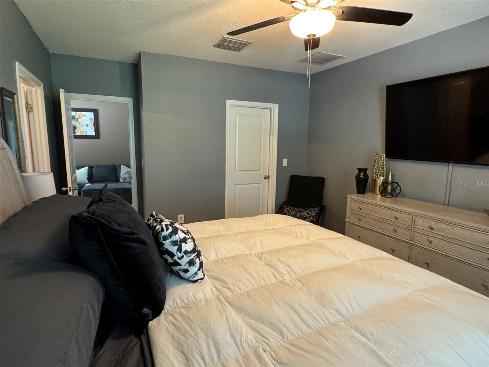 Primary bedroom with en suite bath