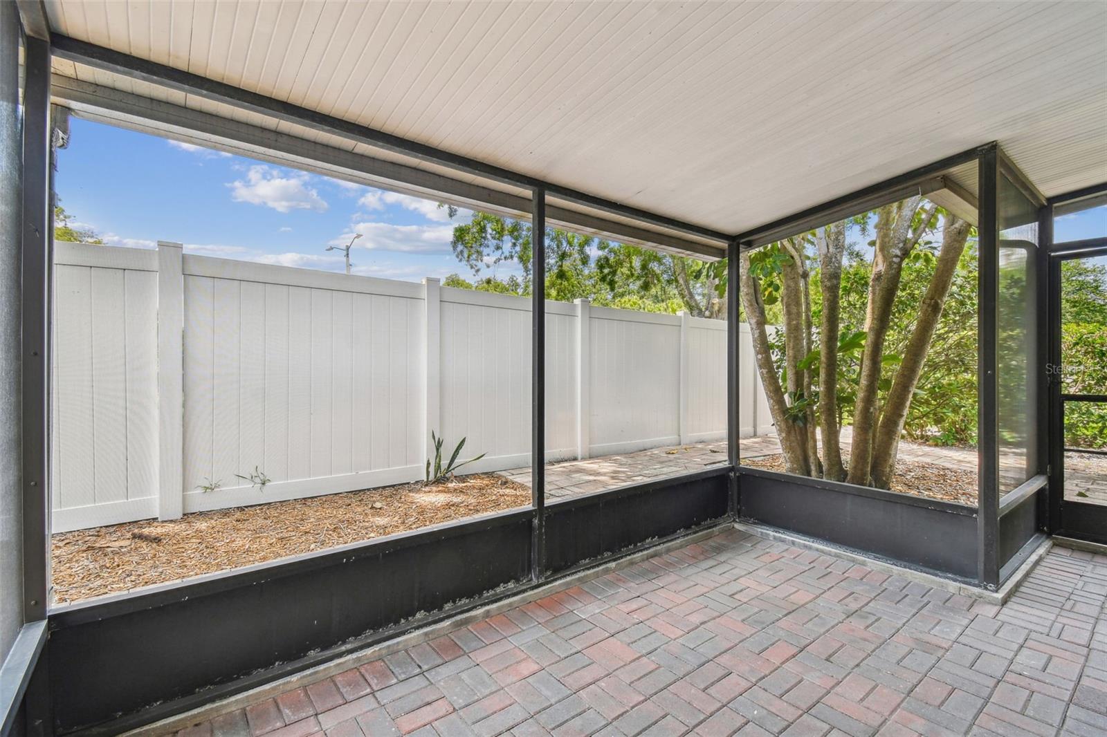 Screened in patio