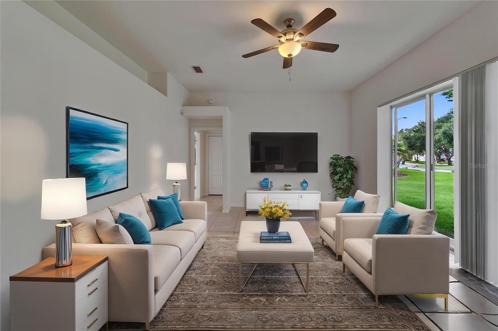 Family room (virtual staged)