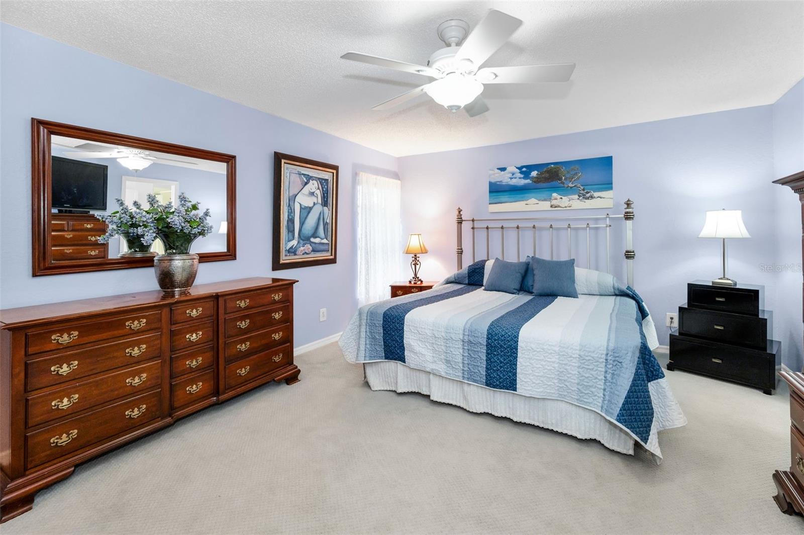 HUGE primary bedroom.