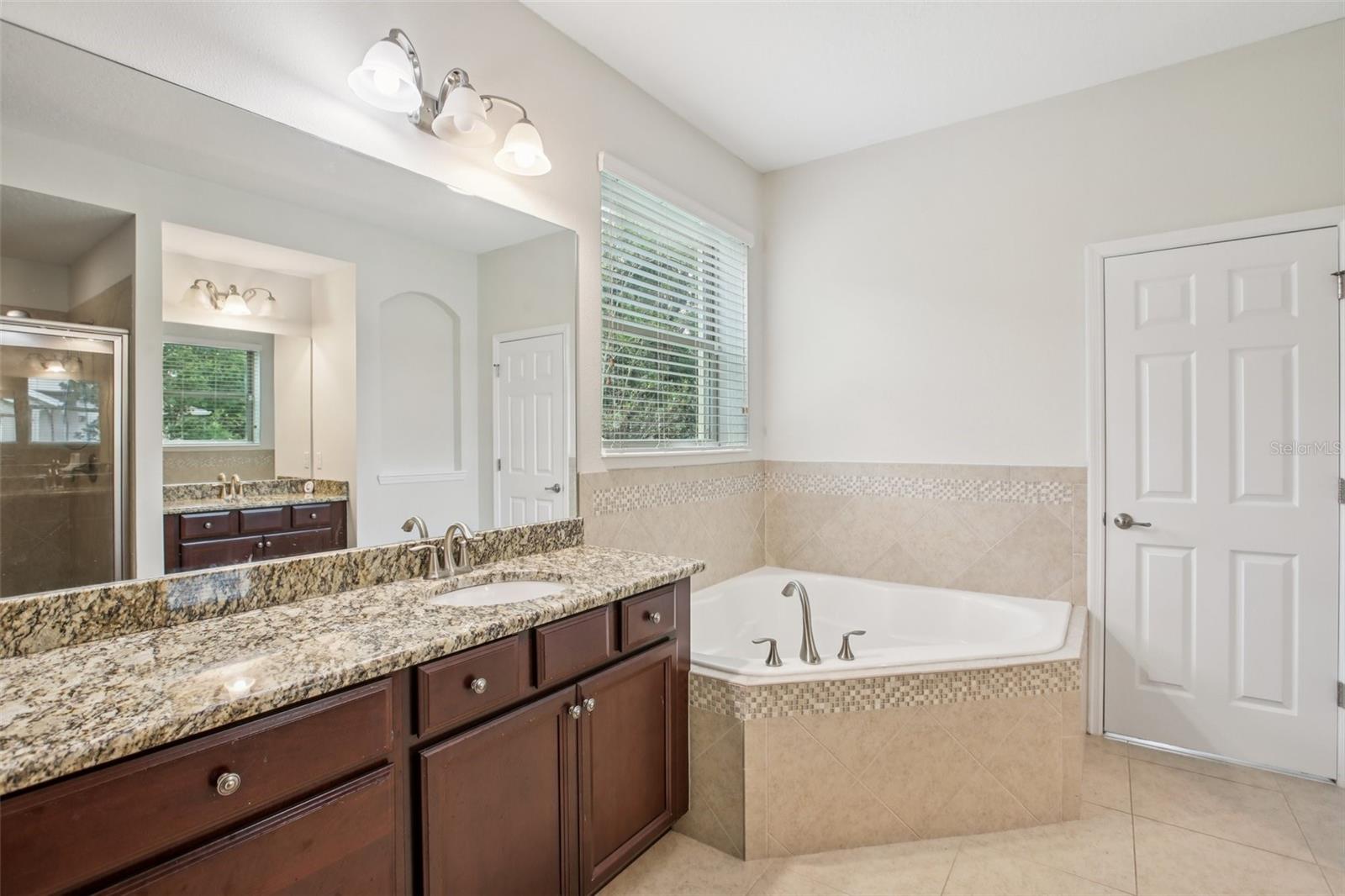 Luxurious oversized soaking tub