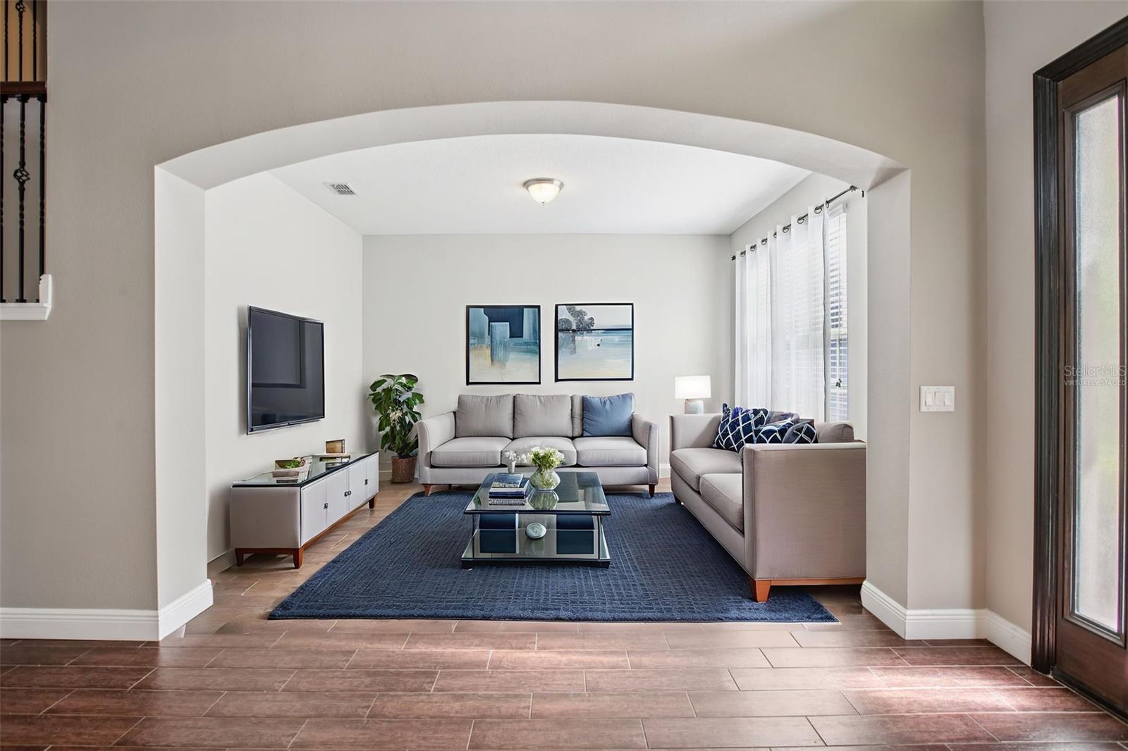 Virtually Staged - Sophisticated sitting room retreat