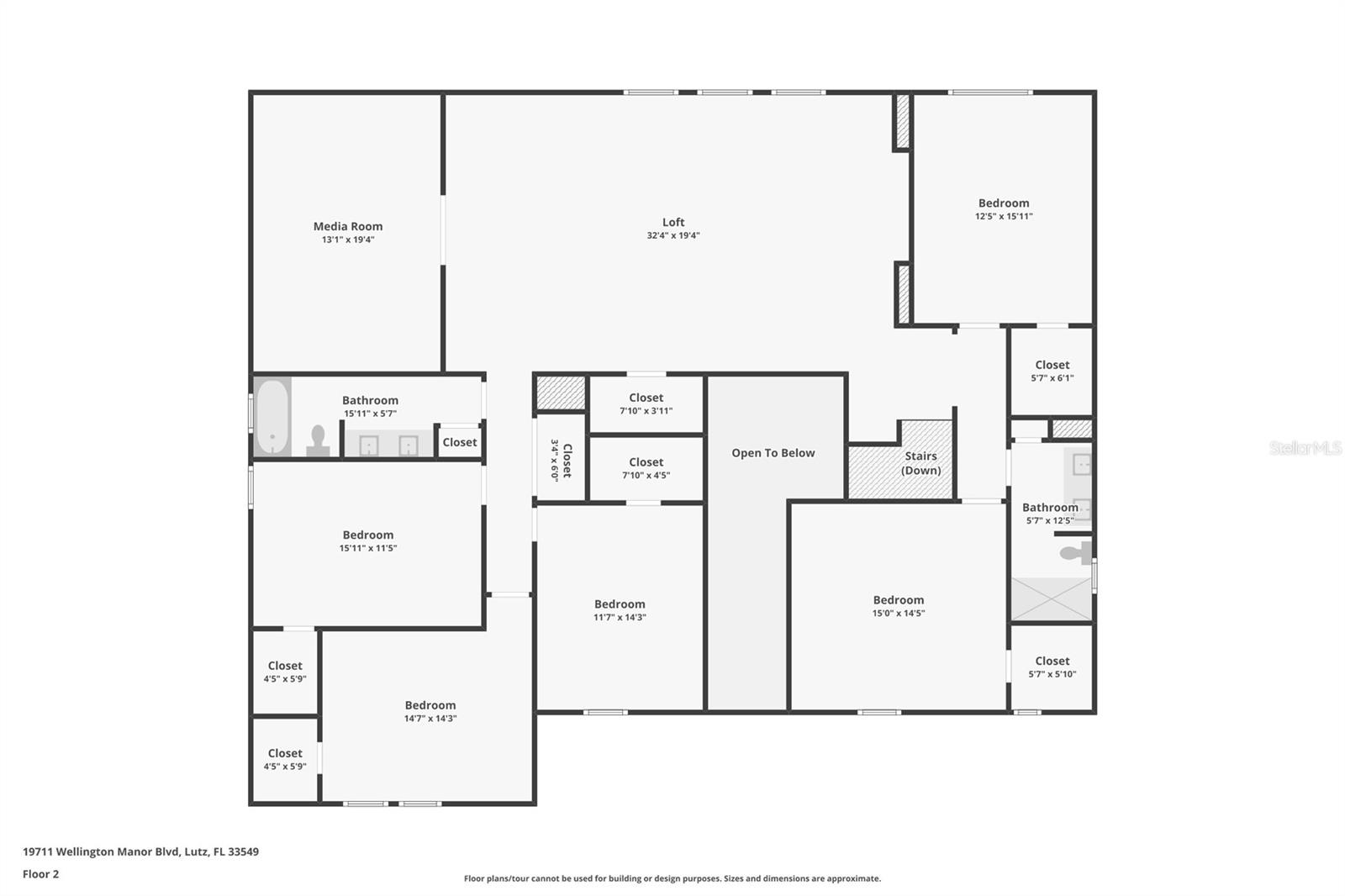 Two-story layout with flowing design