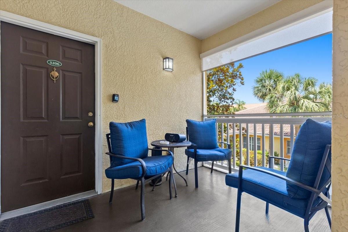 Great front porch space!