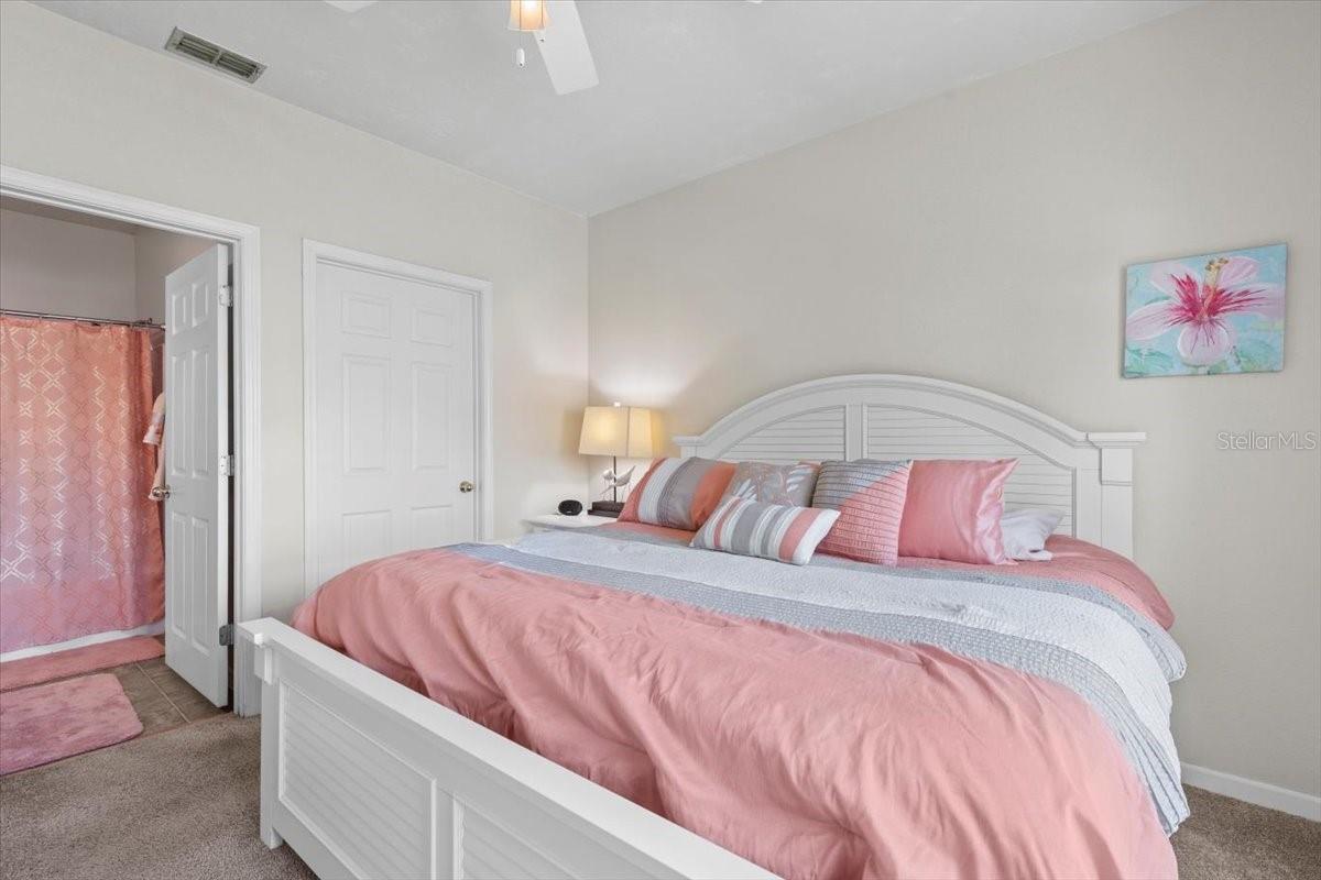 Lots of space in this great bedroom!