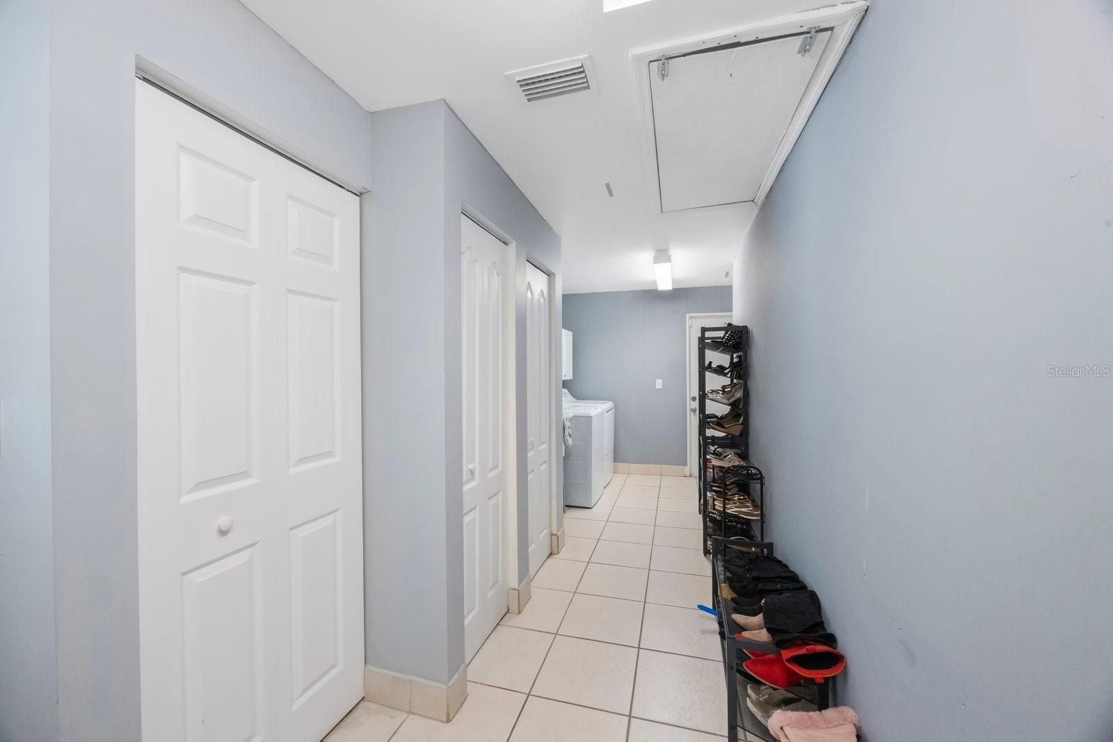 Big laundry room with a LOT of storage space