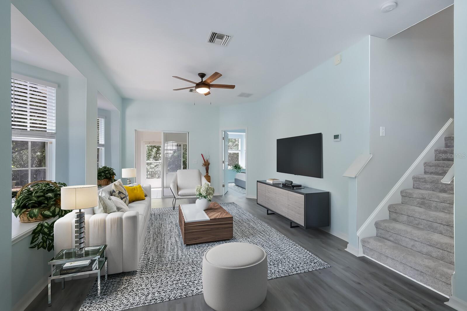 Virtual Staged Living Area
