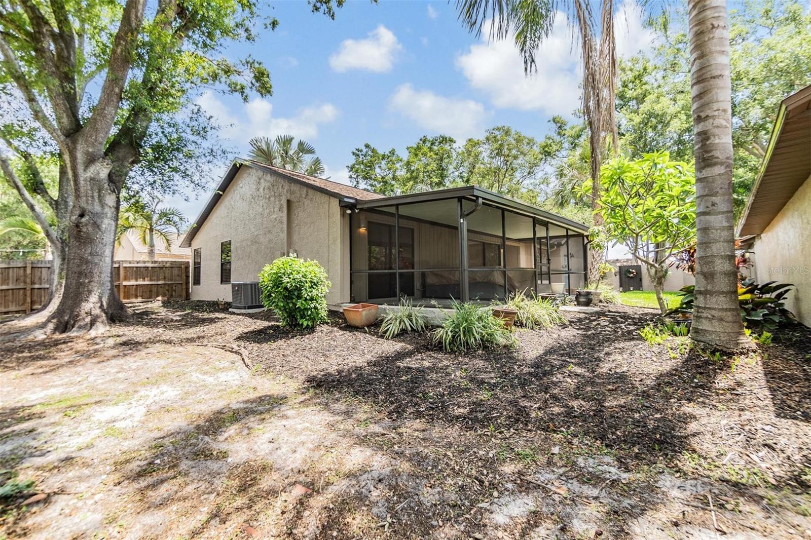 Plenty of room for gardening, and children to play. Also pet friendly with doggie door and the back yard fence can be extended further back toward the road.
