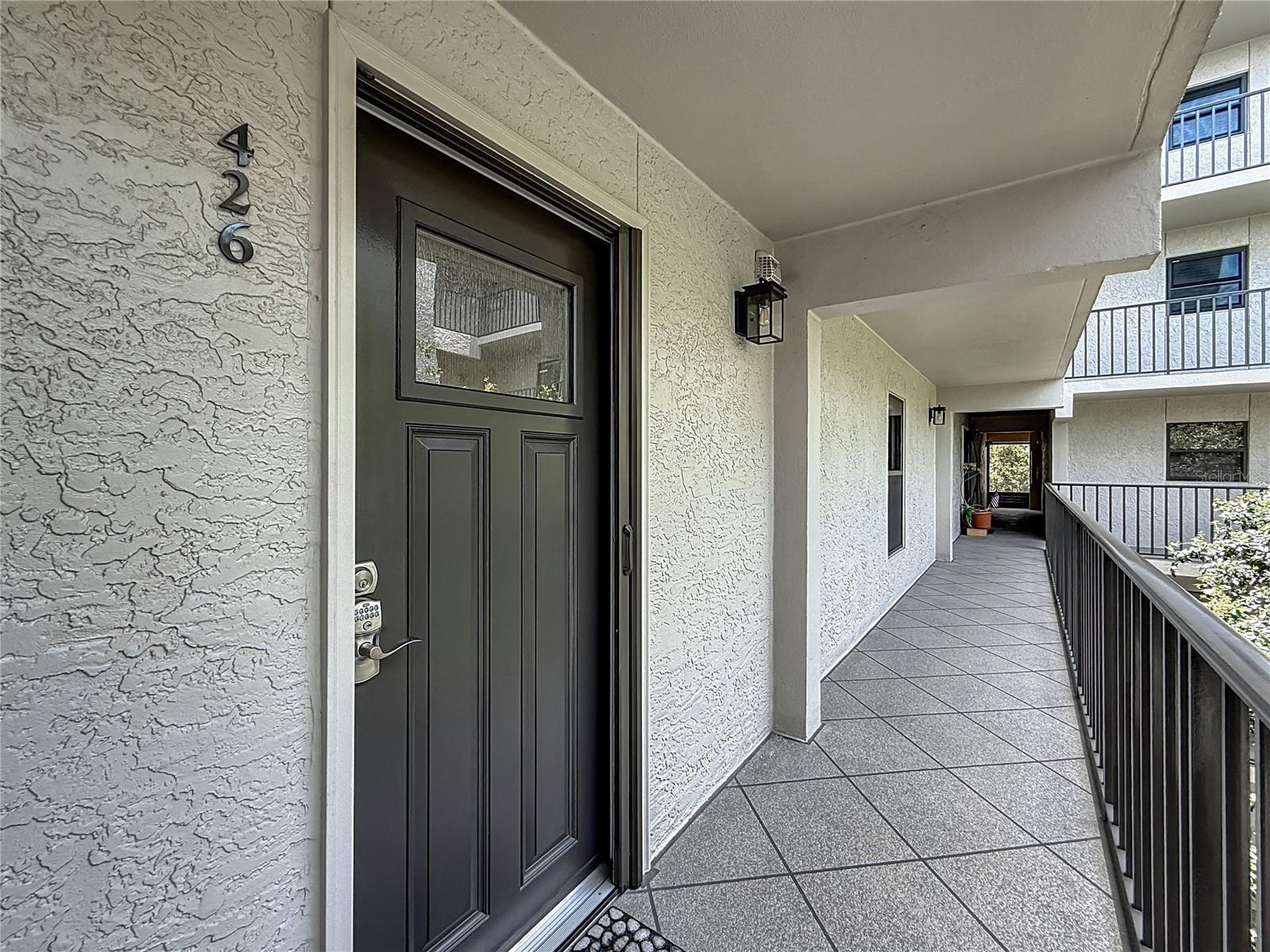 Unit 426 is one of only 30 residences without stairs. It is all on one level.