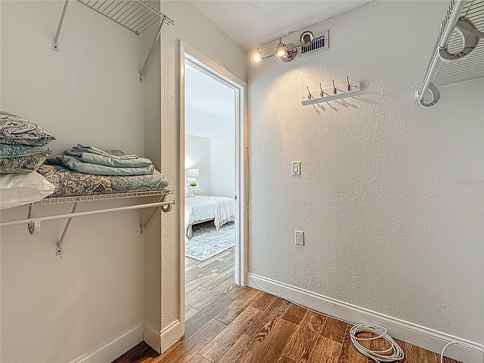 The walk-in closet measures 6'7" x 7'6".