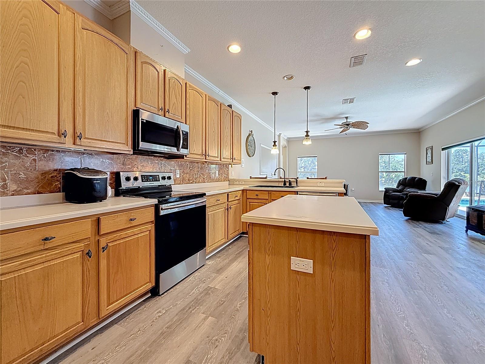 Kitchen Looking into Family Room