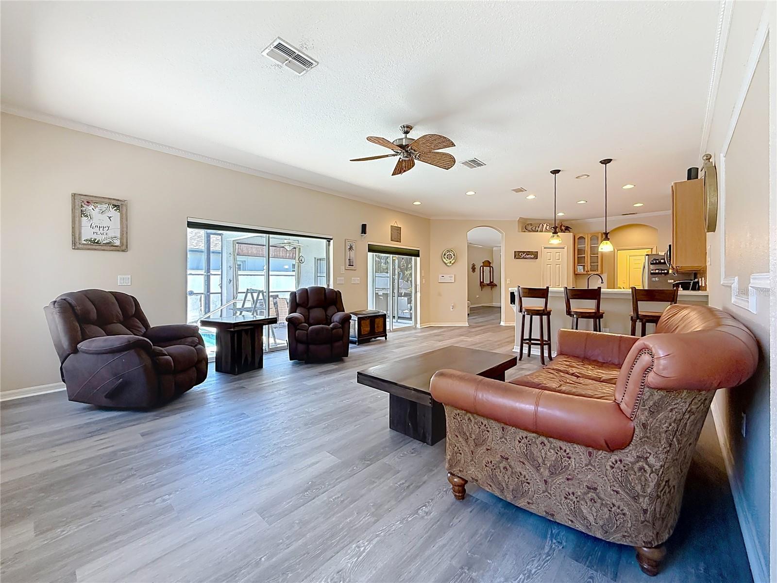 Family Room Looking Back to Kitchen