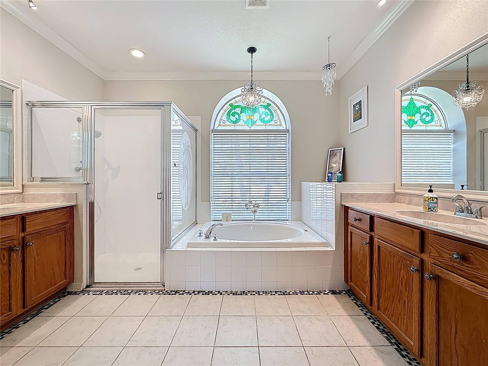 Primary Bathroom with Dual Sinks