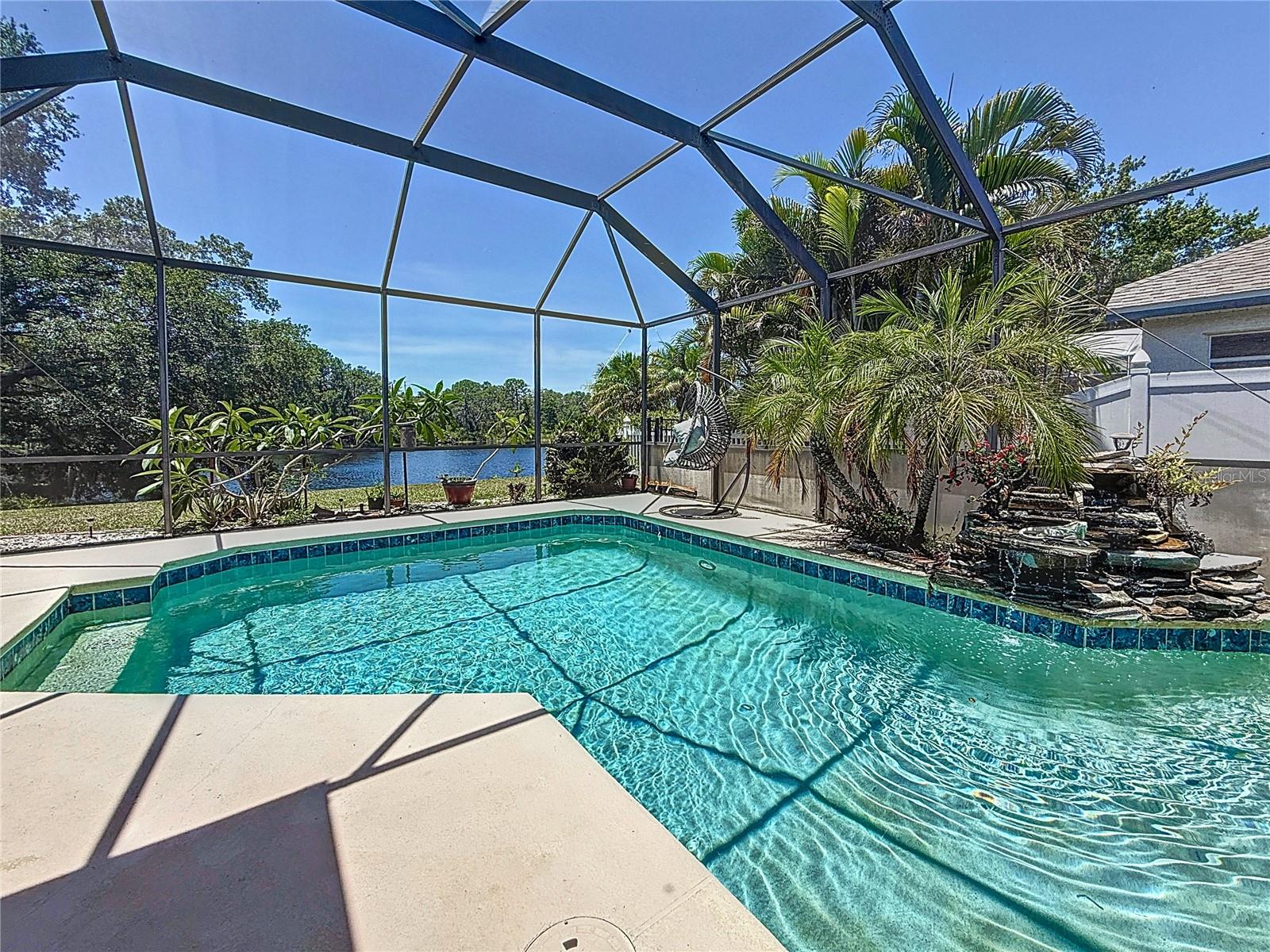 Screened In Pool Area