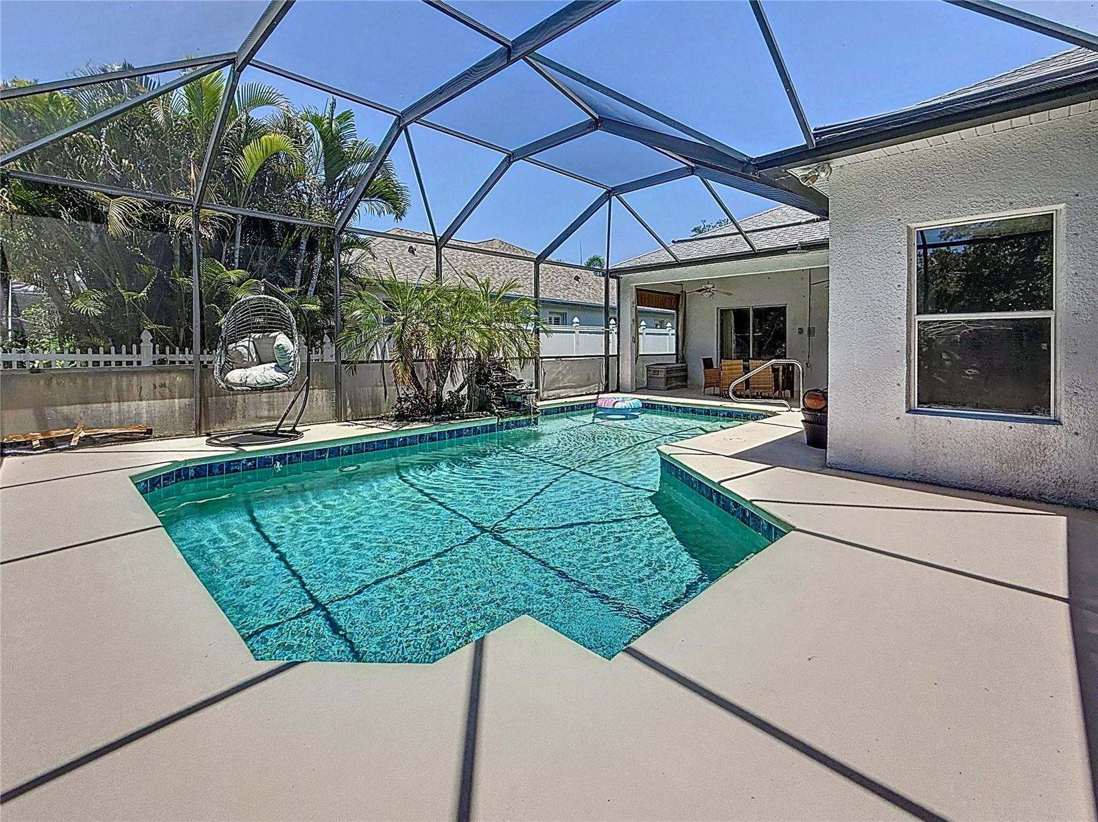 Screened In Pool Area