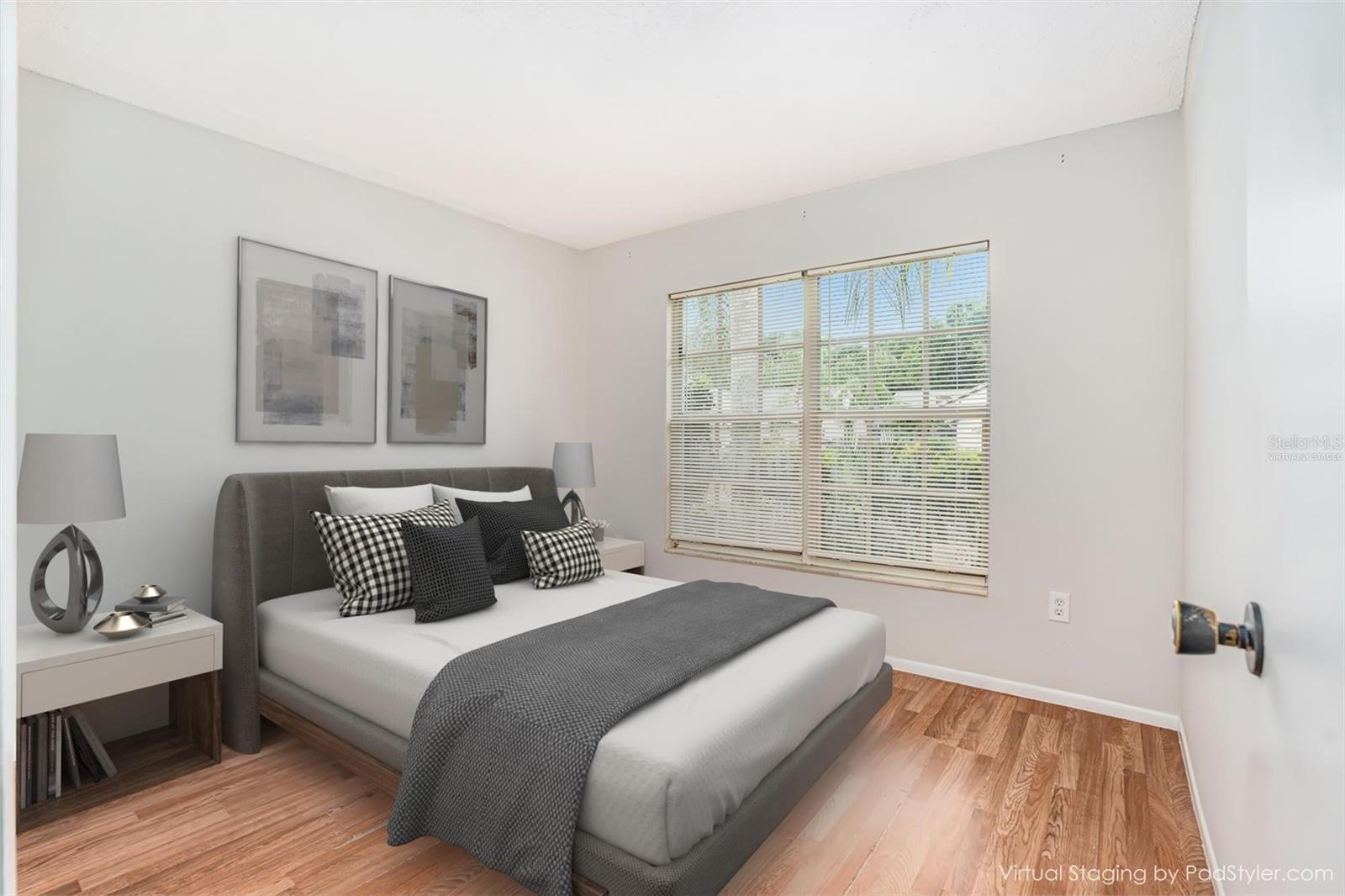 Virtually Staged - Bedroom with built in closet