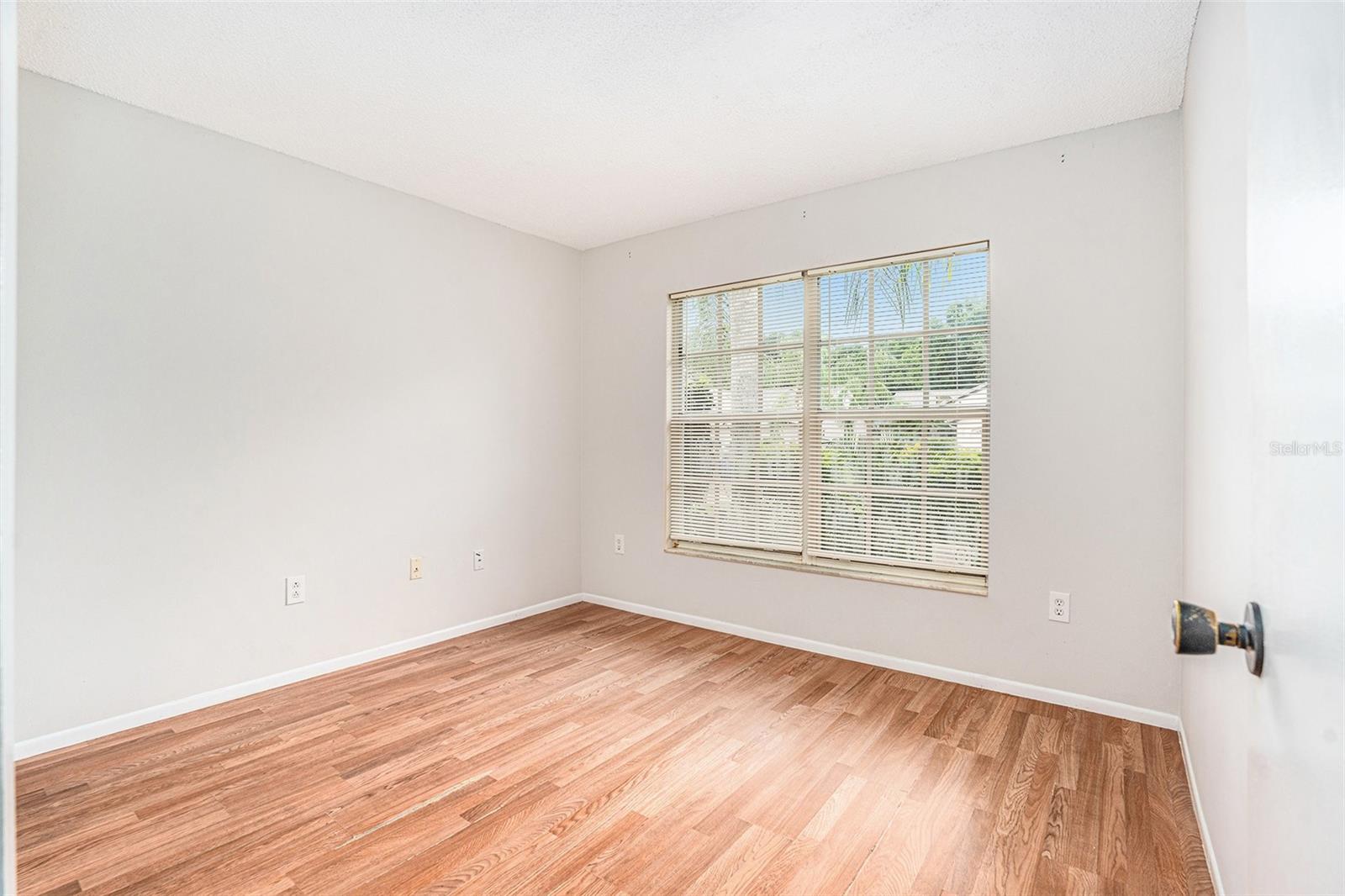 Bedroom with built in closet