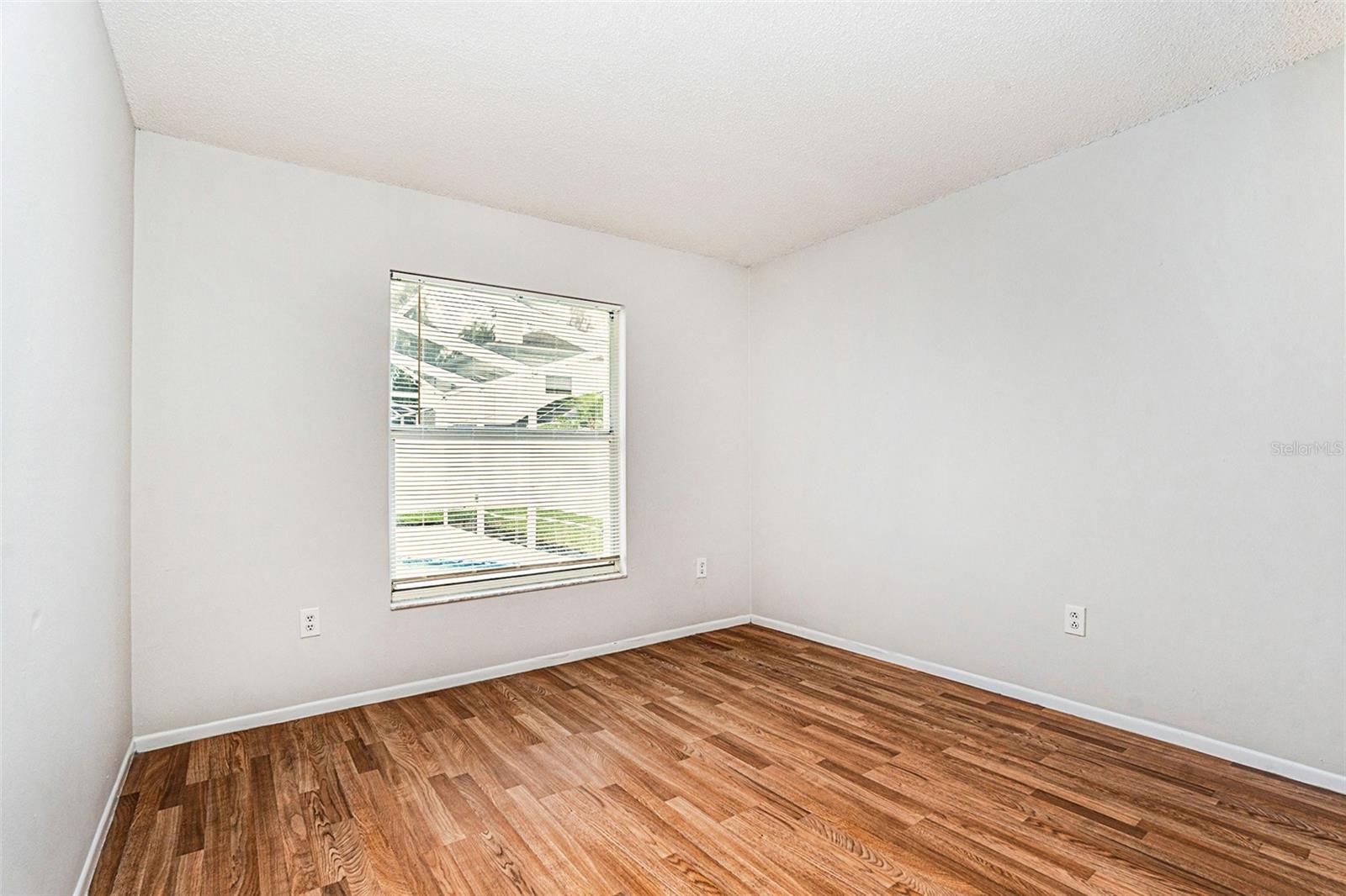 Bedroom with built in closet