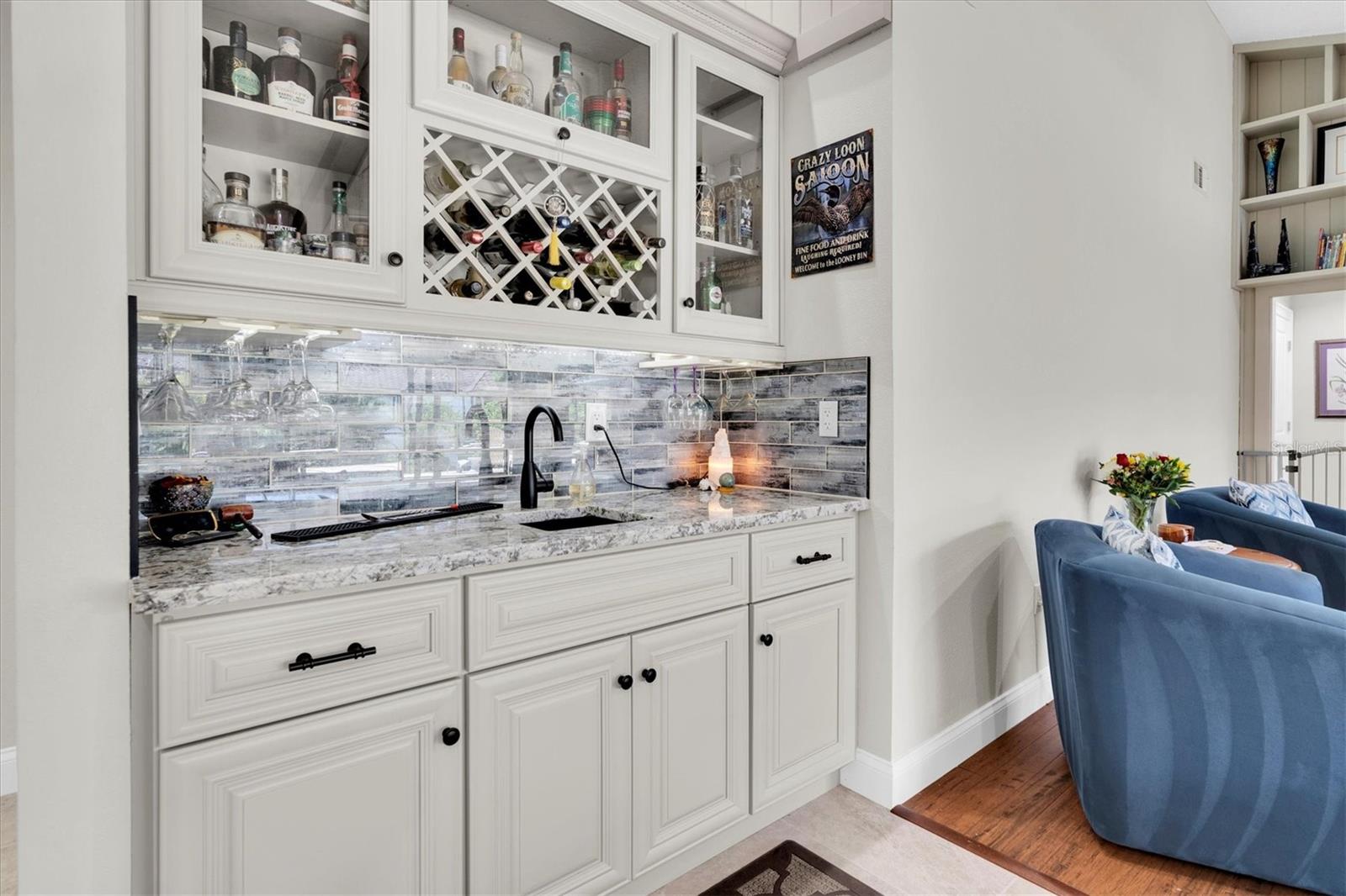 Wet Bar in Living Room