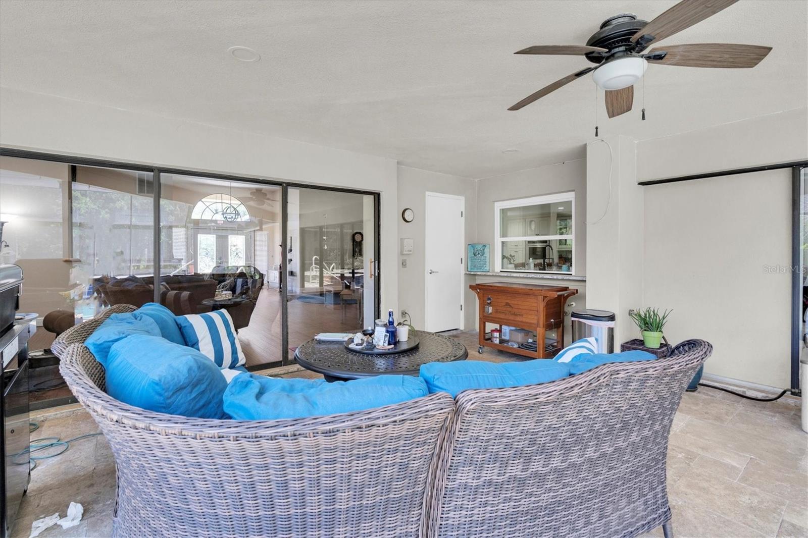 Lanai tranquil space with possible outdoor kitchen