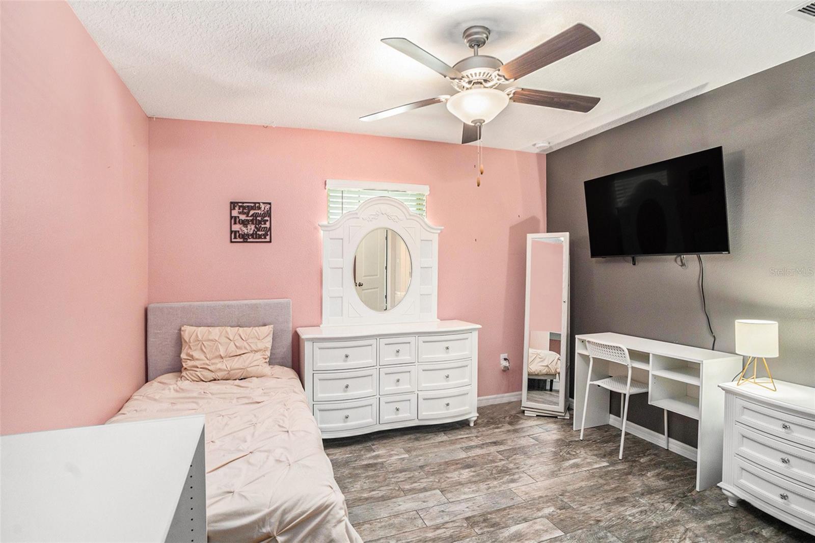First bedroom in the front of the home