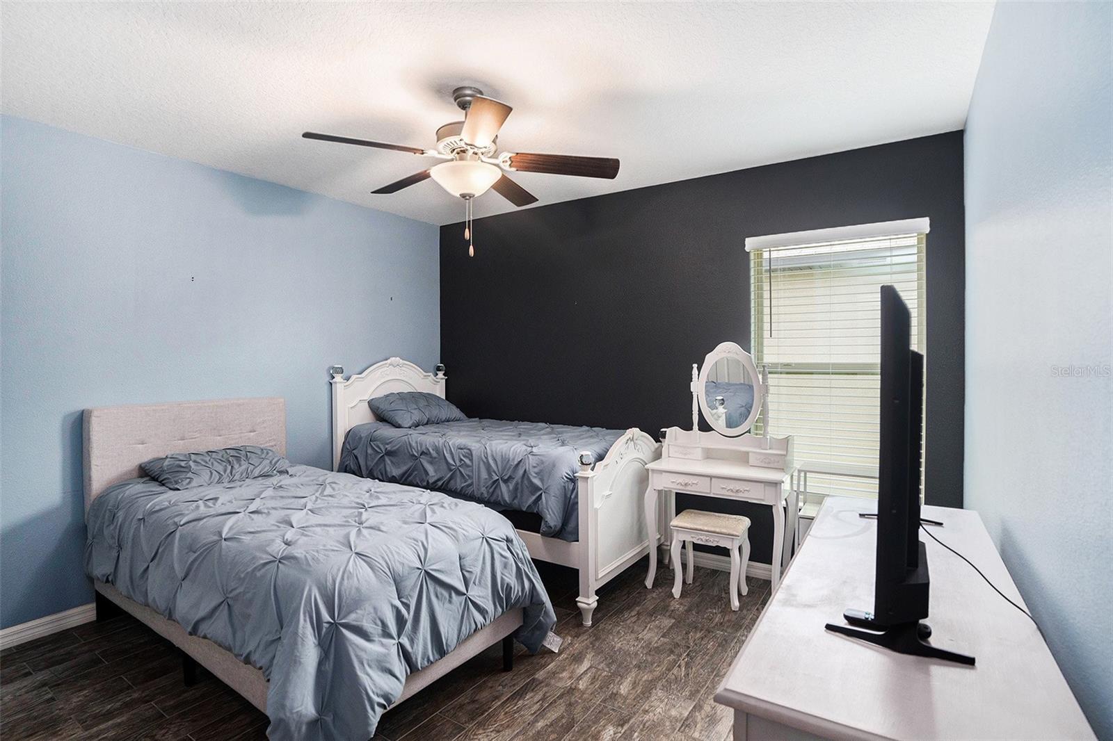 Second bedroom towards the front of the home