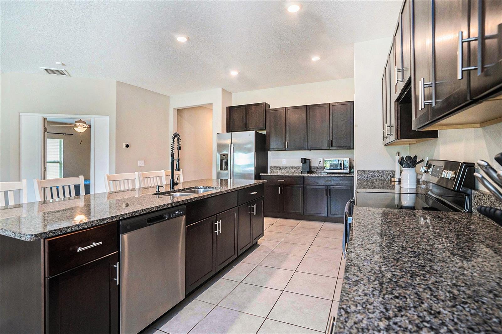 You won't feel cramped while entertaining and cooking for your family and guests