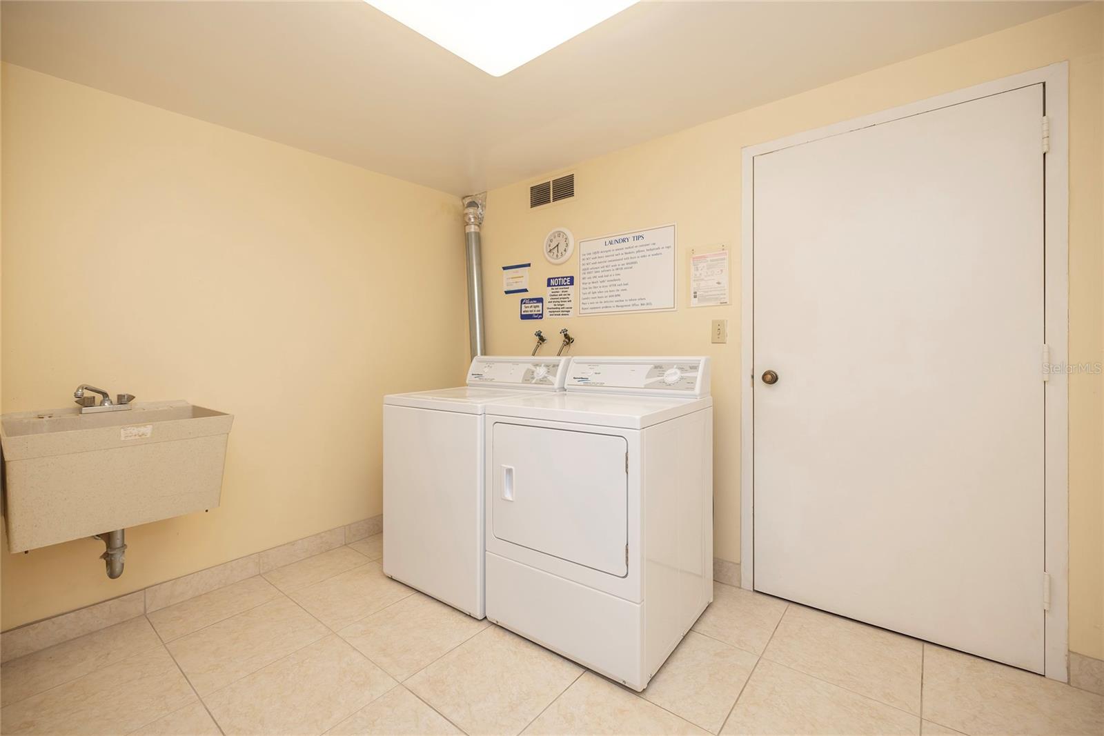 Free laundry room right outside the front door