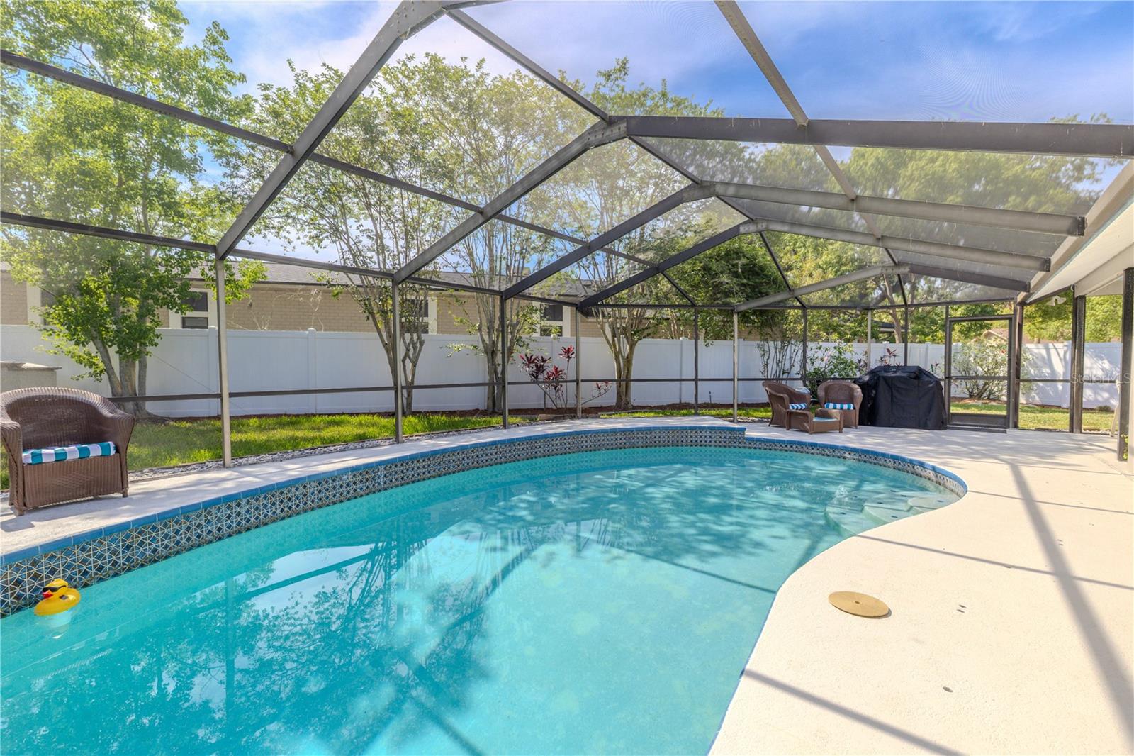 Screened in lanai and heated pool