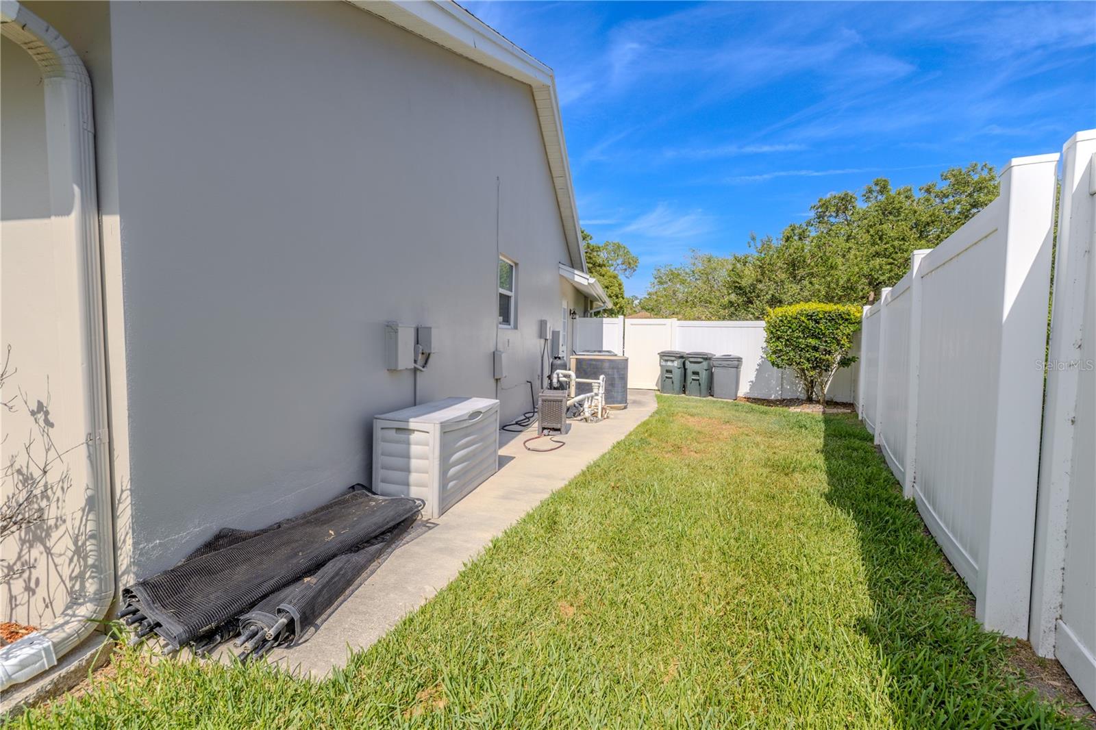 Left-side backyard