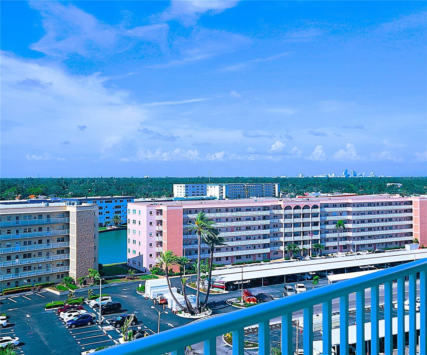 Town Shores of Gulfport: View from the front of the condo