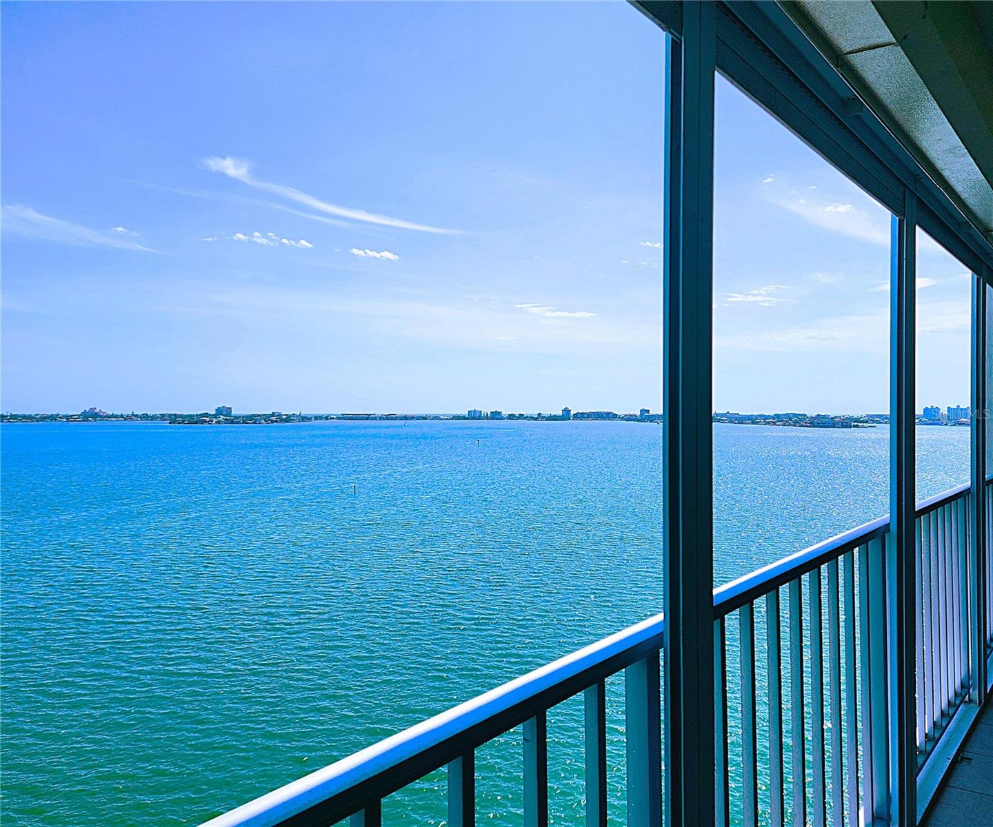 View of Boca Ciega Bay Aquatic Preserve & the Gulf from the balcony