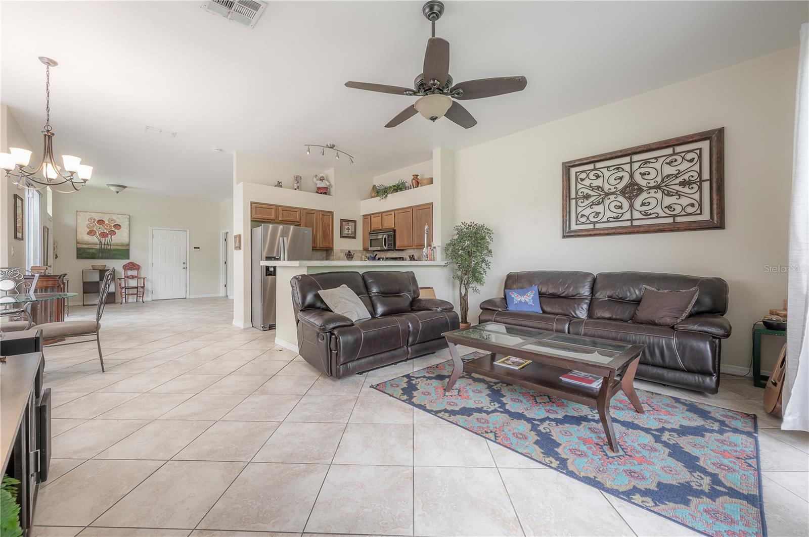 Spacious family room