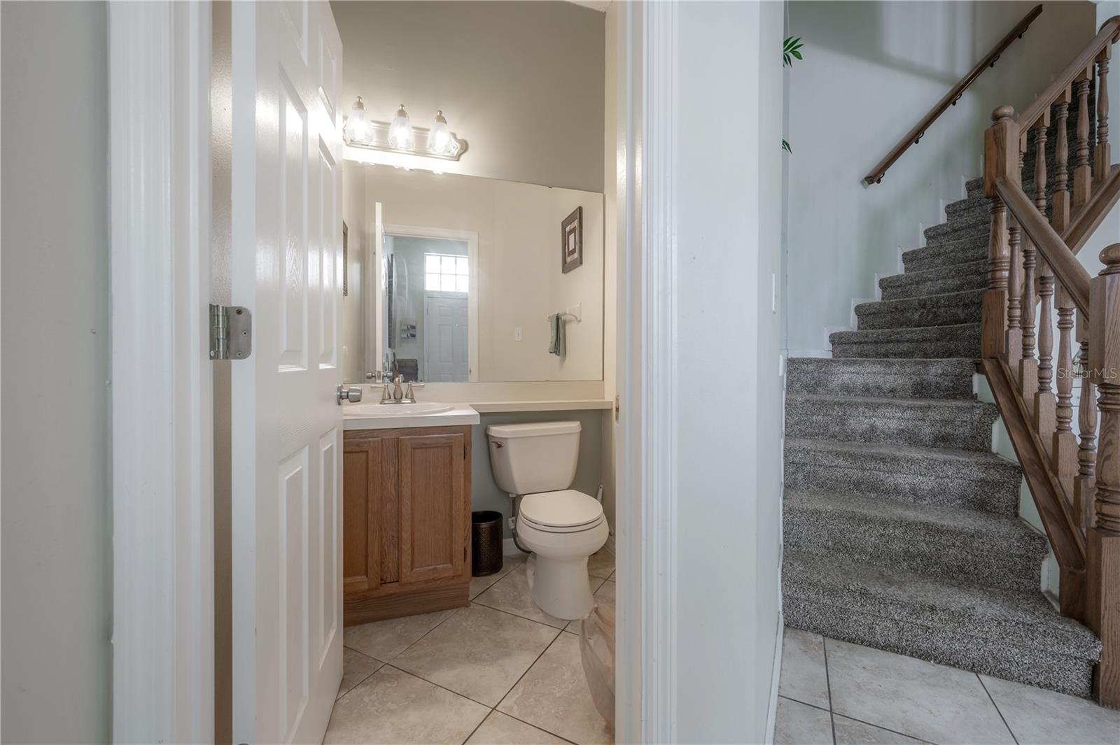 Downstairs powder bath
