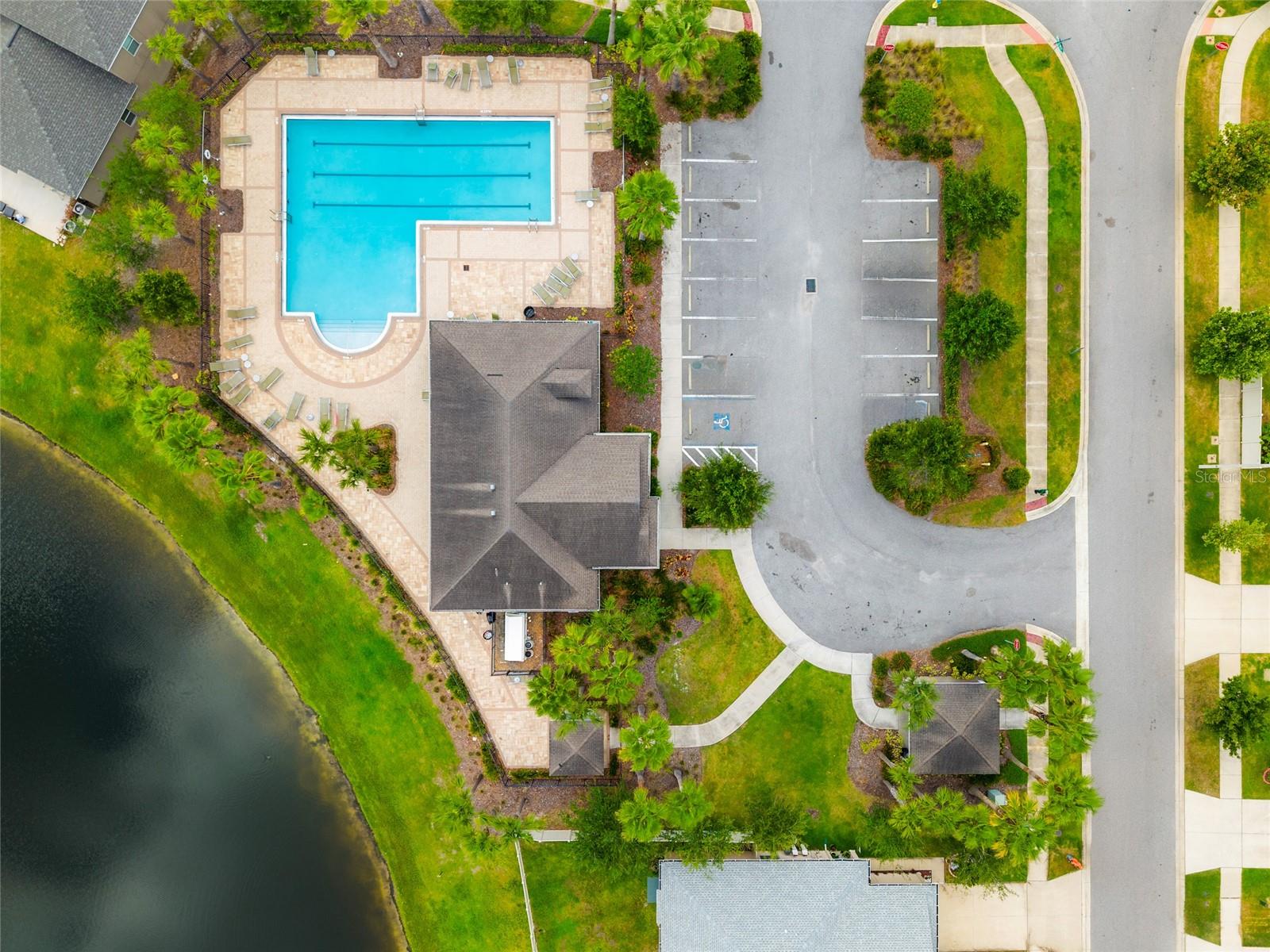 Arial of Community Pool