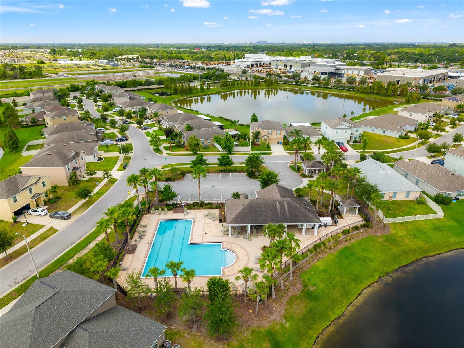 Arial of Community Pool