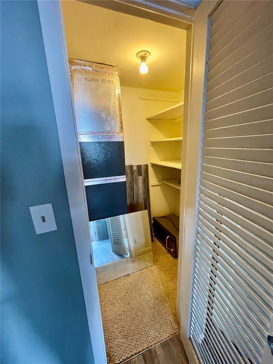 Walk-in storage closet