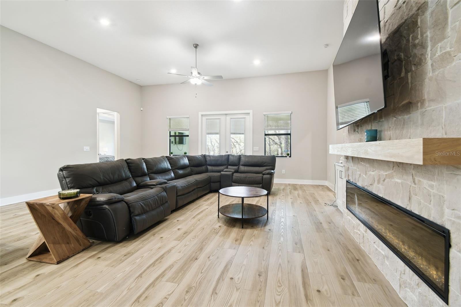 Extremely Large Family Room w/Luxury Vinyl Plank Flooring
