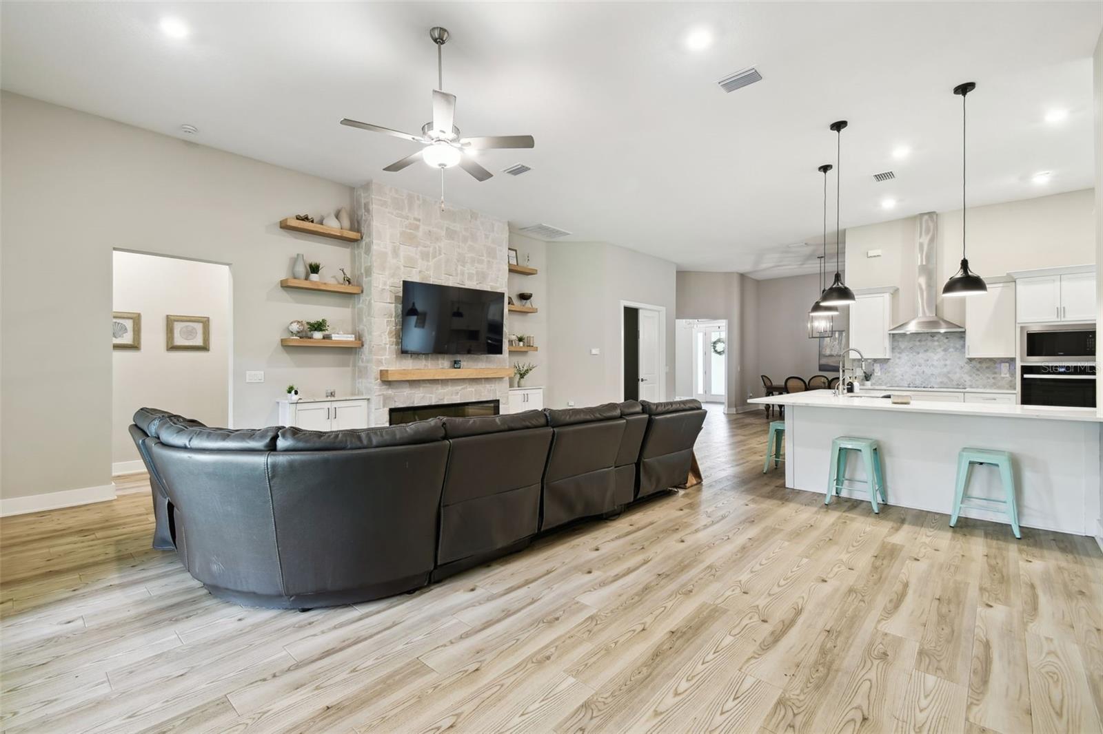Family Room & Kitchen