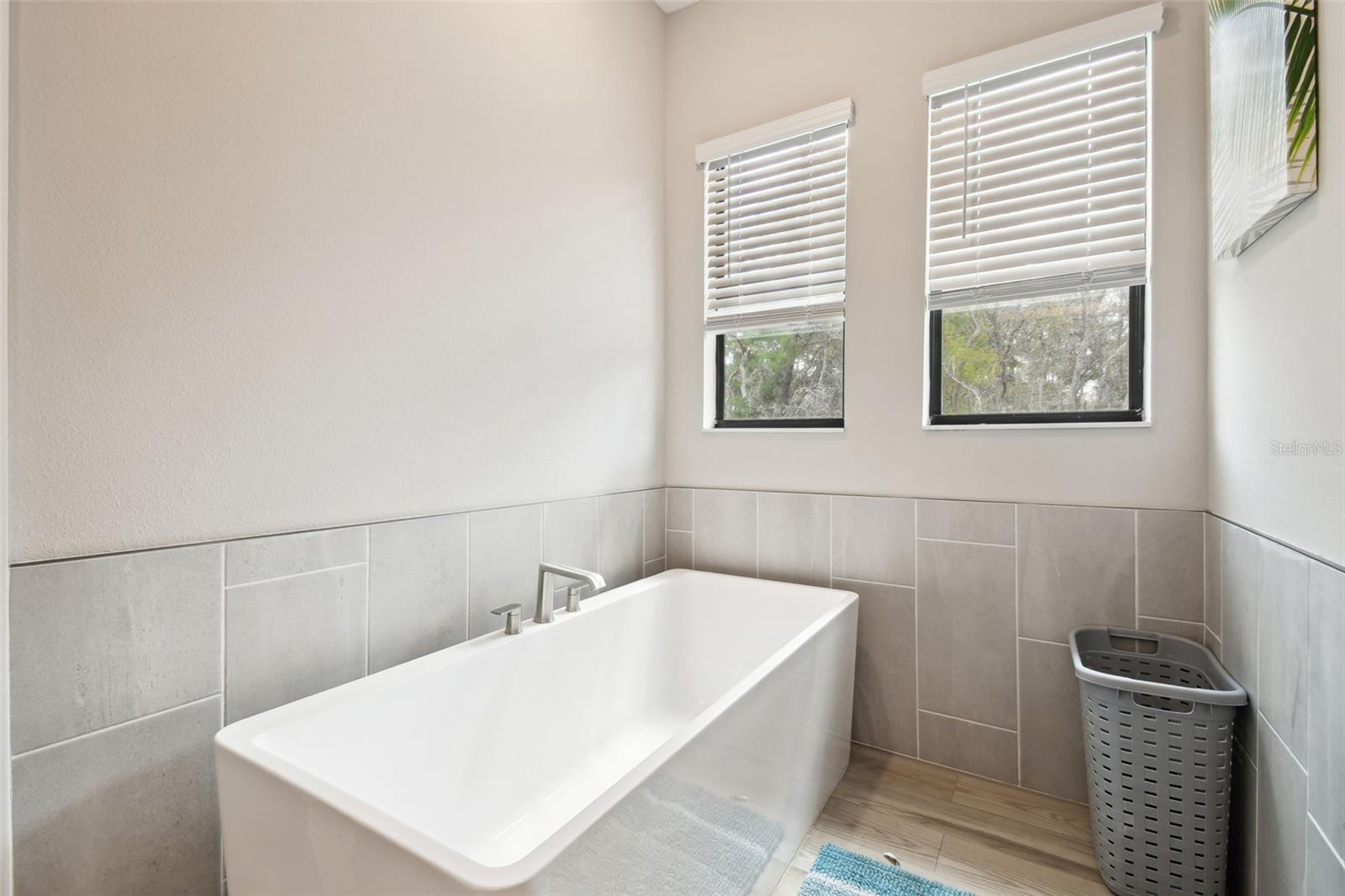 Free Standing Tub in Primary Bathroom