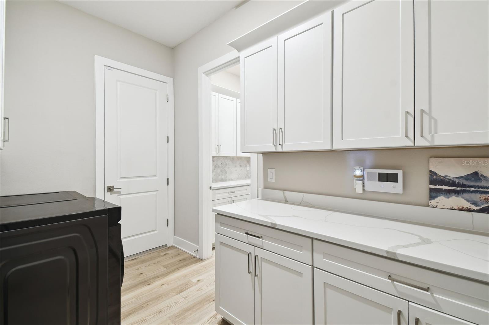 Laundry Room w/LOTS of cabinet storage