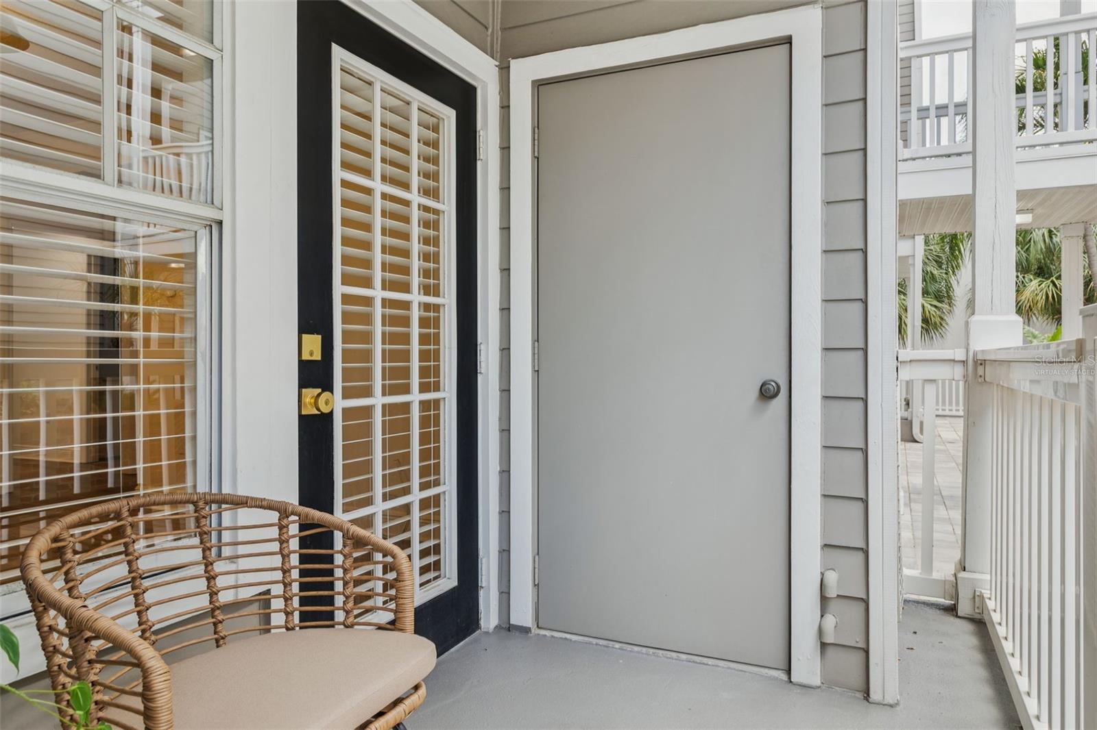covered porch - virtually staged