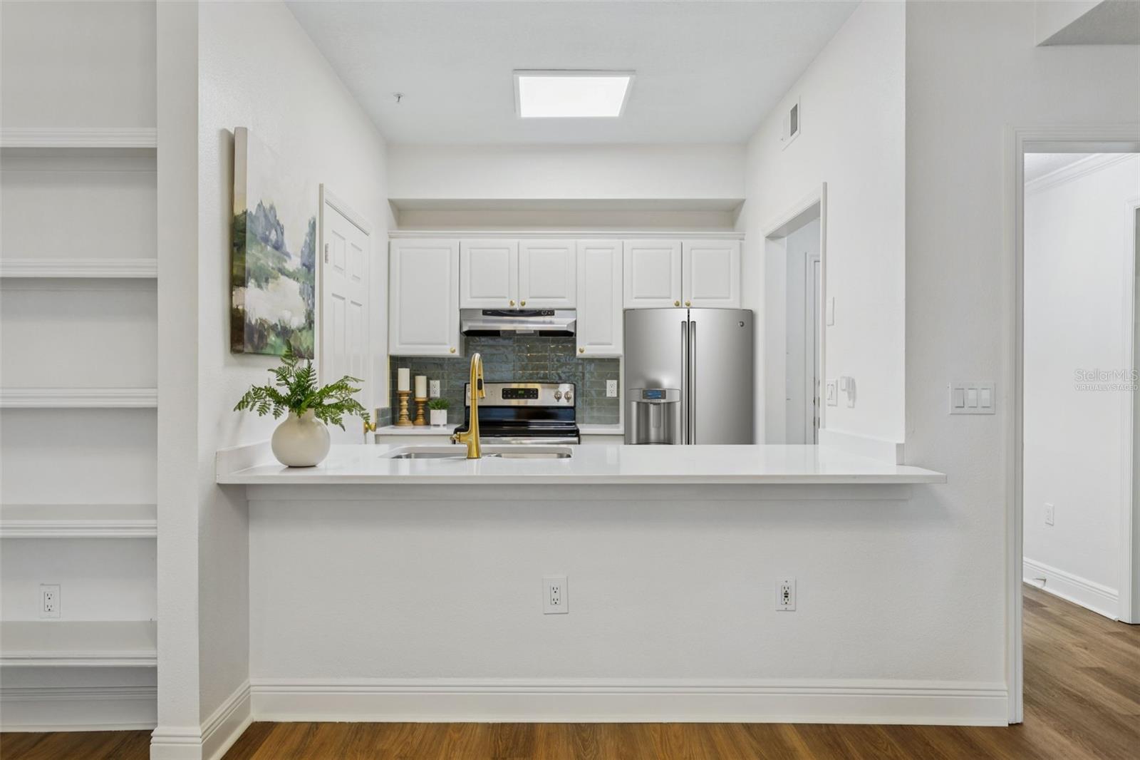 kitchen - fridge virtually staged
