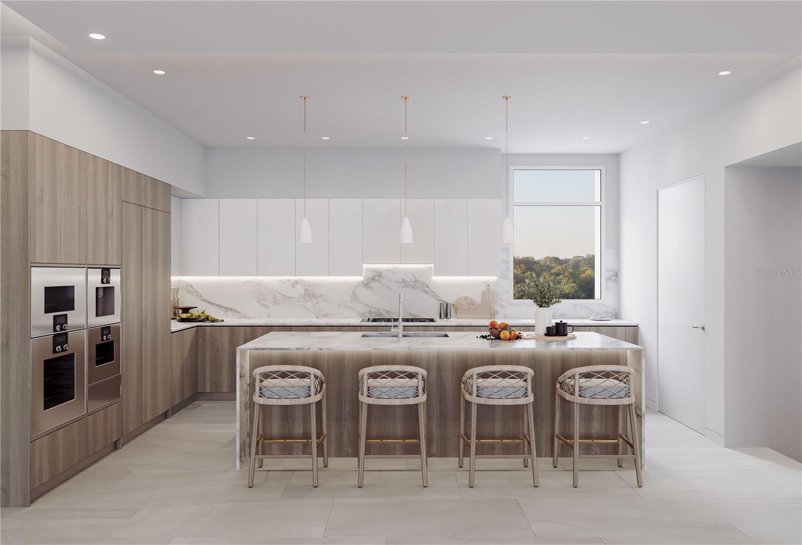 Kitchen area rendering