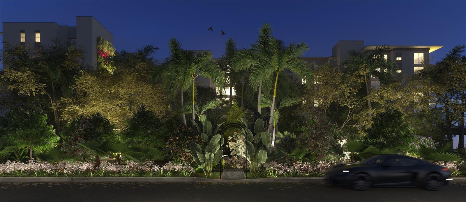 Exterior rendering - night