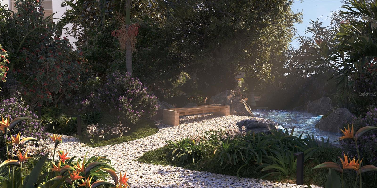 Garden area rendering