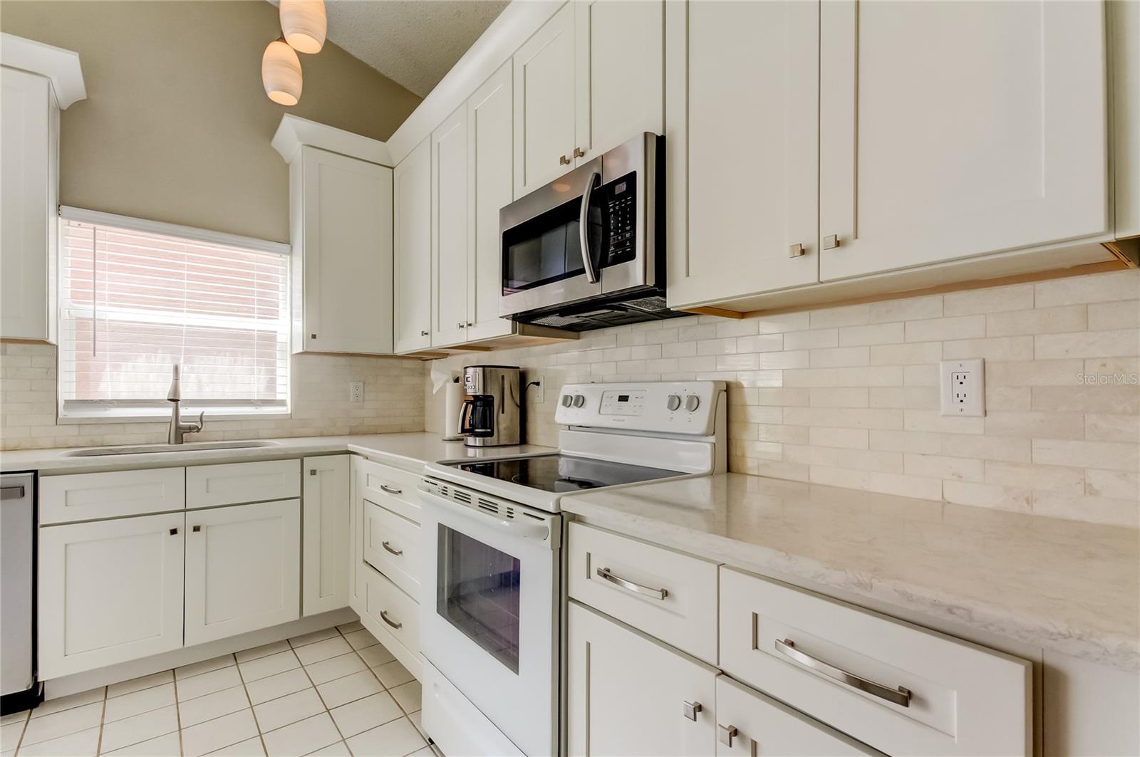Stainless steel dishwasher and microwave