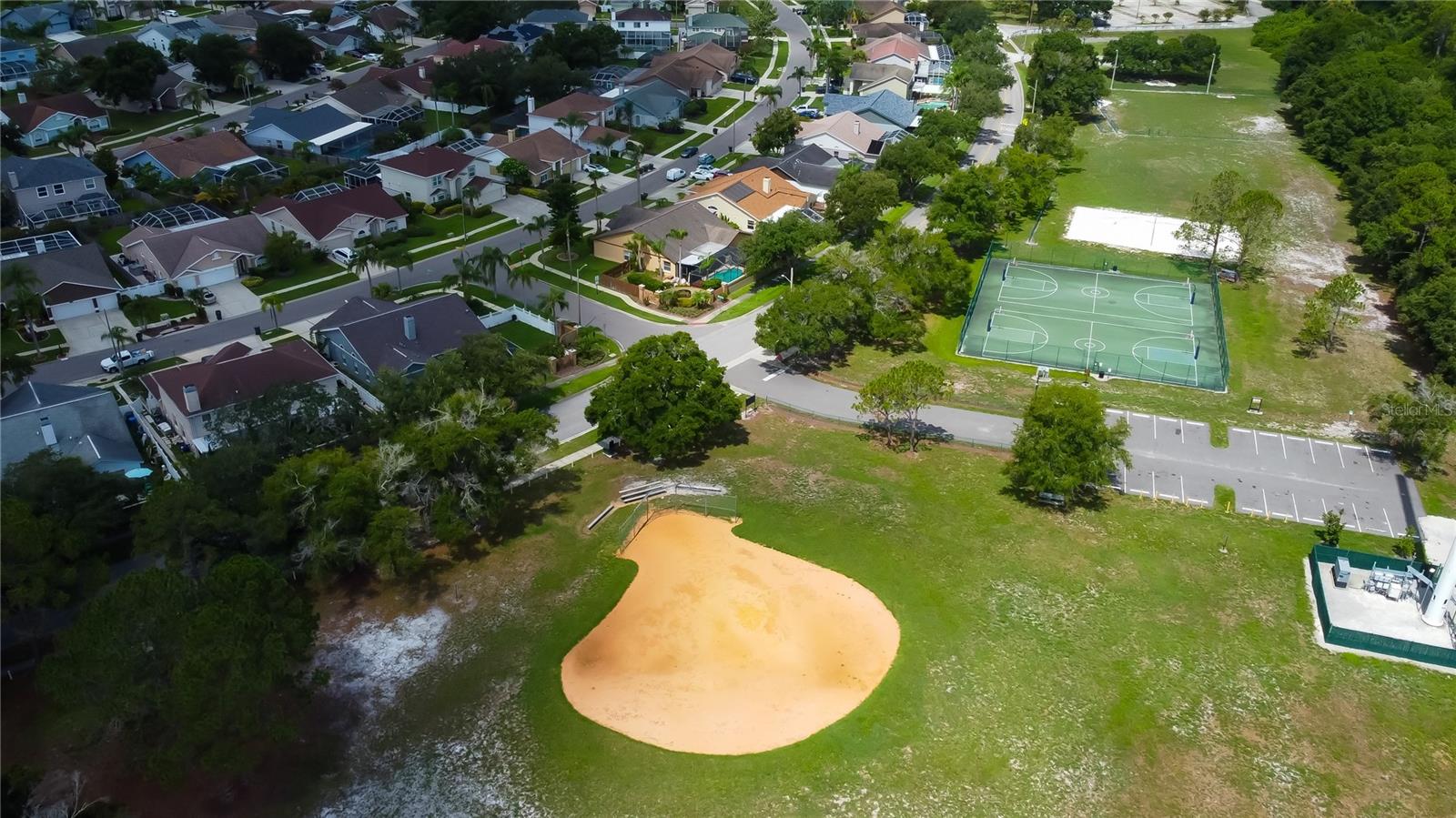 Overview of Countryway Recreational area