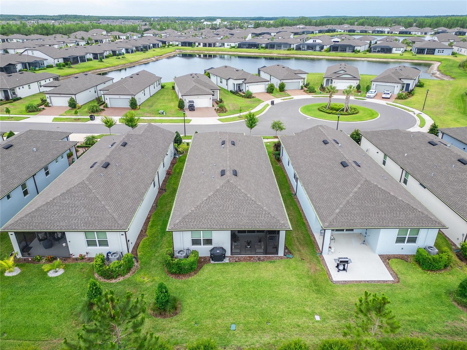 Aerial view of home