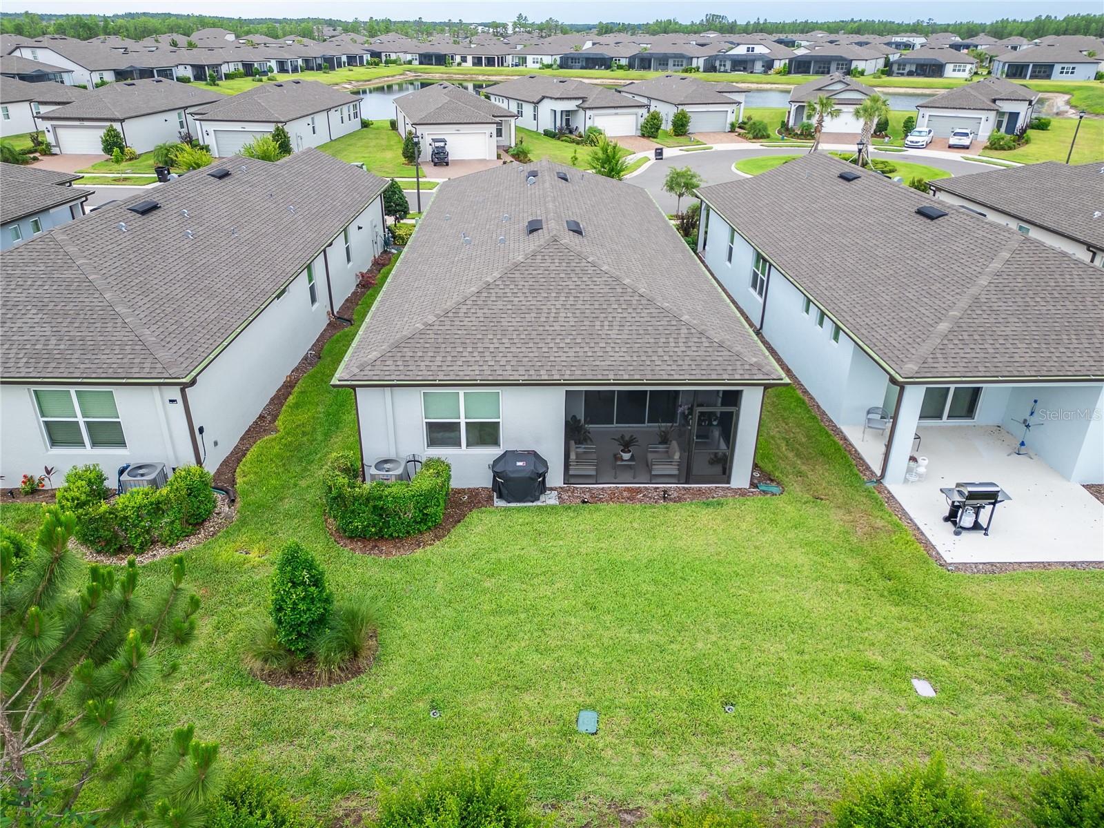 Aerial view of home